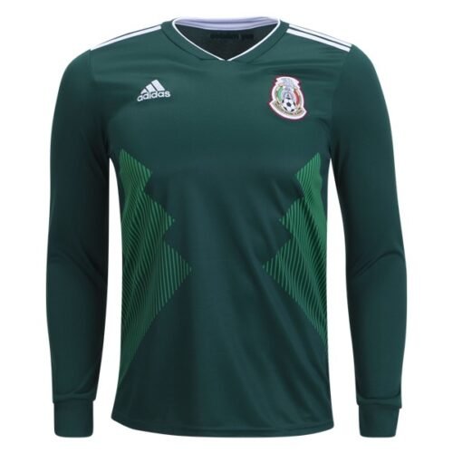 Official Adidas Mexico Long Sleeve Home Jersey 2018 - 1