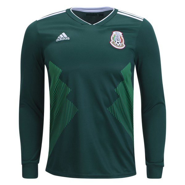 Official Adidas Mexico Long Sleeve Home Jersey 2018 - 1