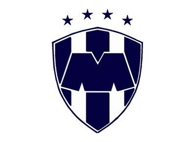 Football colored in the colors of the Monterrey logo