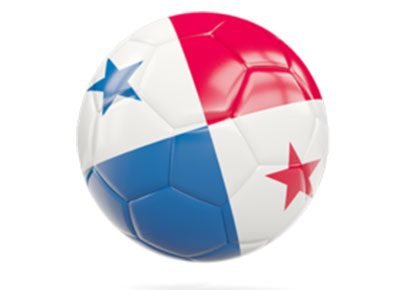Football Color of Panama Logo - A shield in red, white, and blue with a star and football in the center, representing the emblem of the Panamanian football team