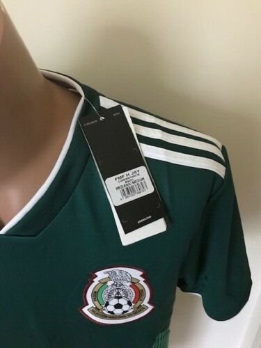 Adidas 2018 FIFA World Cup Mexico Official Home Jersey Collegiate Green/White