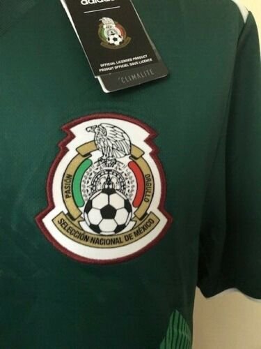 Adidas 2018 FIFA World Cup Mexico Official Home Jersey Collegiate Green/White