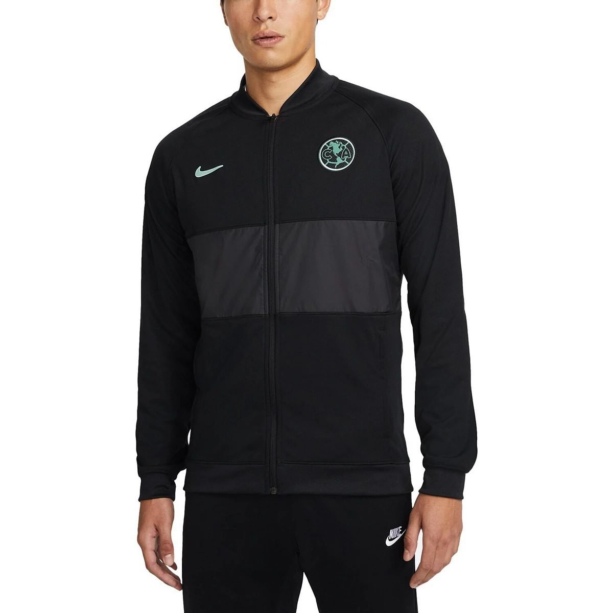 Men's Nike Black Club America I96 Woven Anthem Raglan Full-Zip Jacket