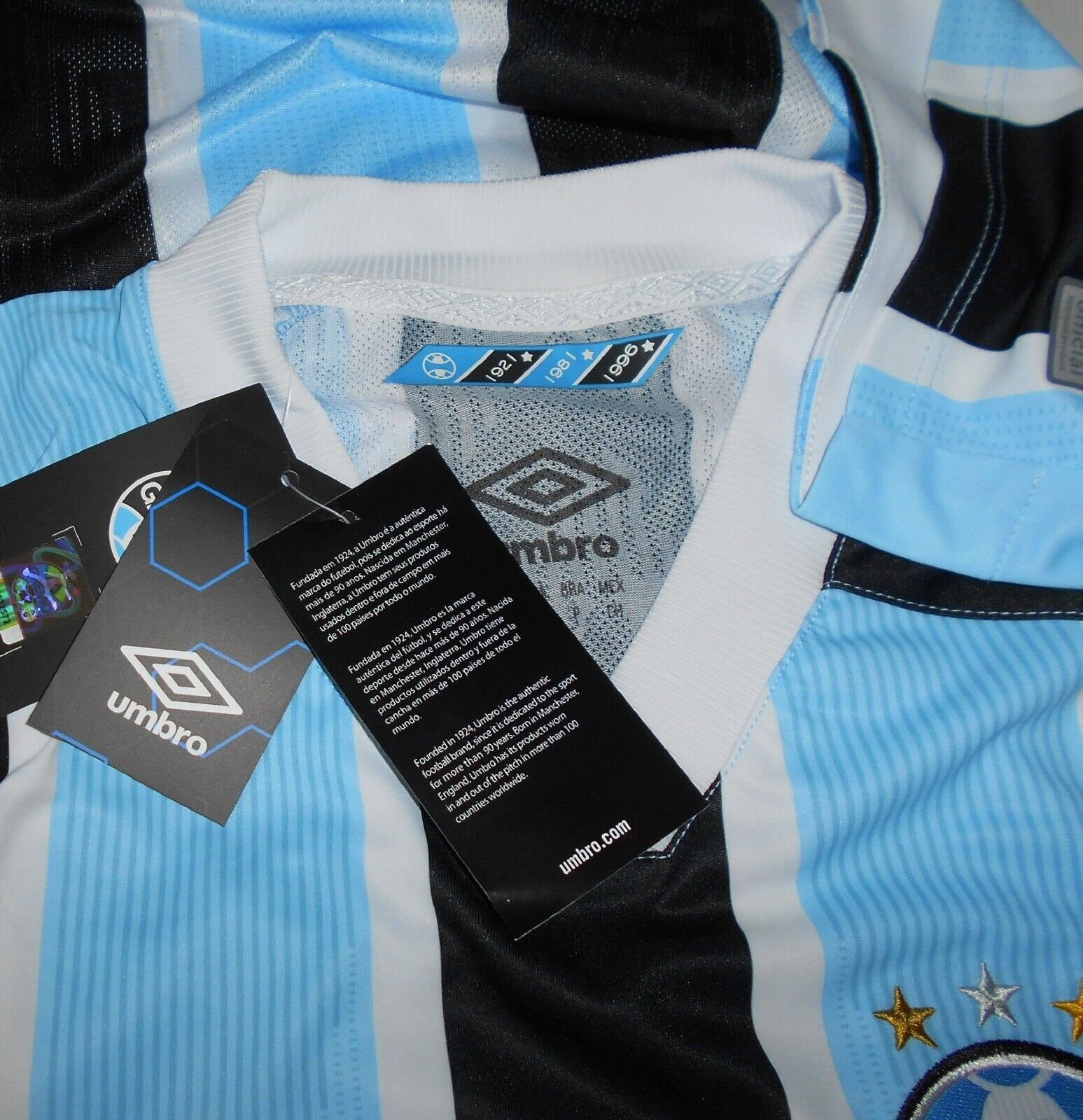 Umbro Gremio Official Home Jersey Shirt 2021/2022 tag