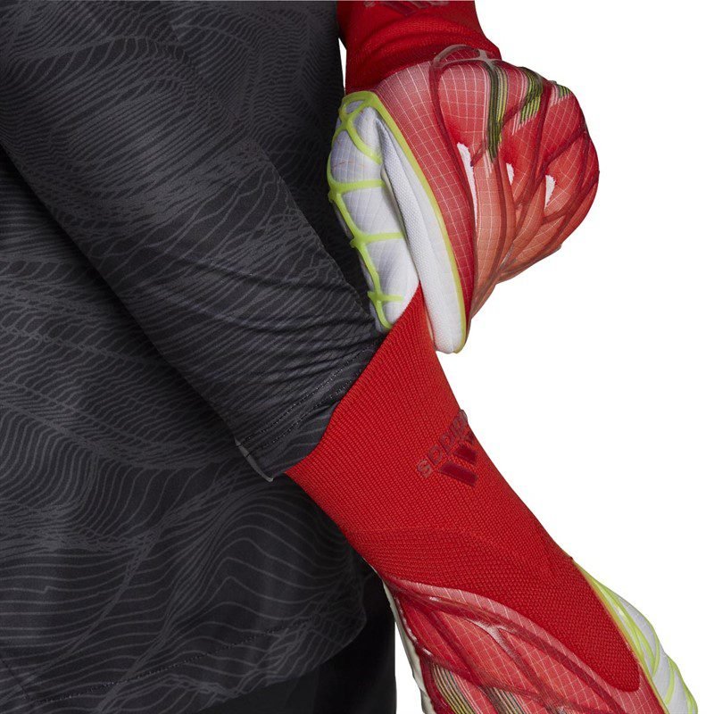 Adidas Mens X Pro Goalkeeper Gloves Solred/White/Red/Black